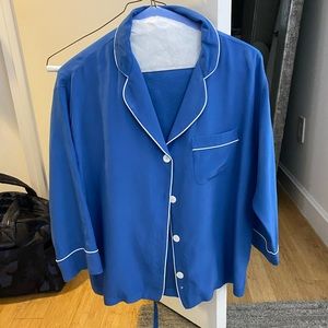 Sleepy Jones 100% Silk Pajama Set